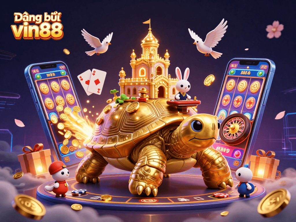Engage with Đăng ký vin88 and experience the vibrant world of online gaming illustrated in 3D.
