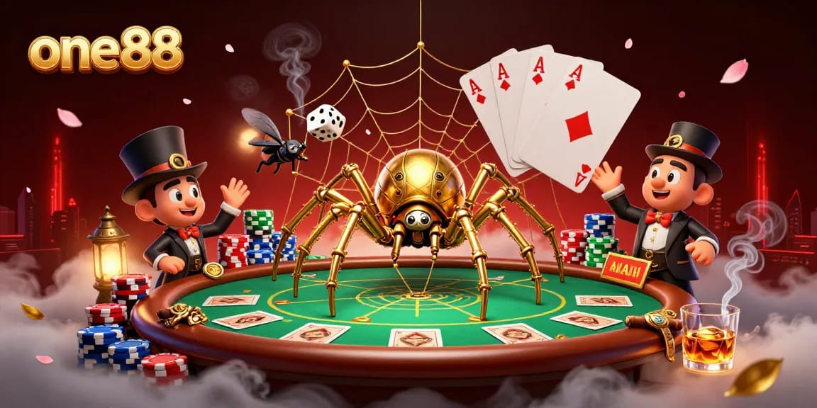 Experience thrilling gameplay at one88 with a lively steampunk casino scene full of dynamic characters and rich casino elements.